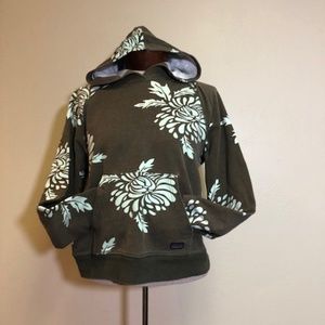 PATAGONIA Women's Medium Green FloralTribal Hoodie